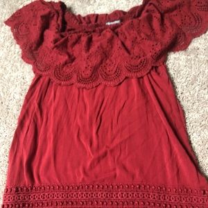 Off the shoulder shirt